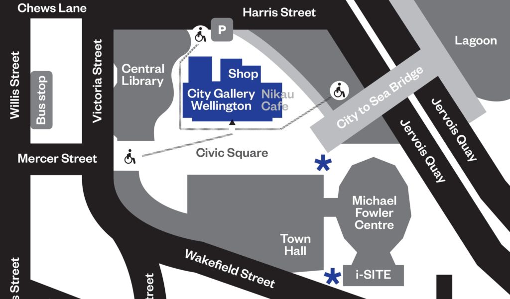 Map of City Gallery in Civic Square